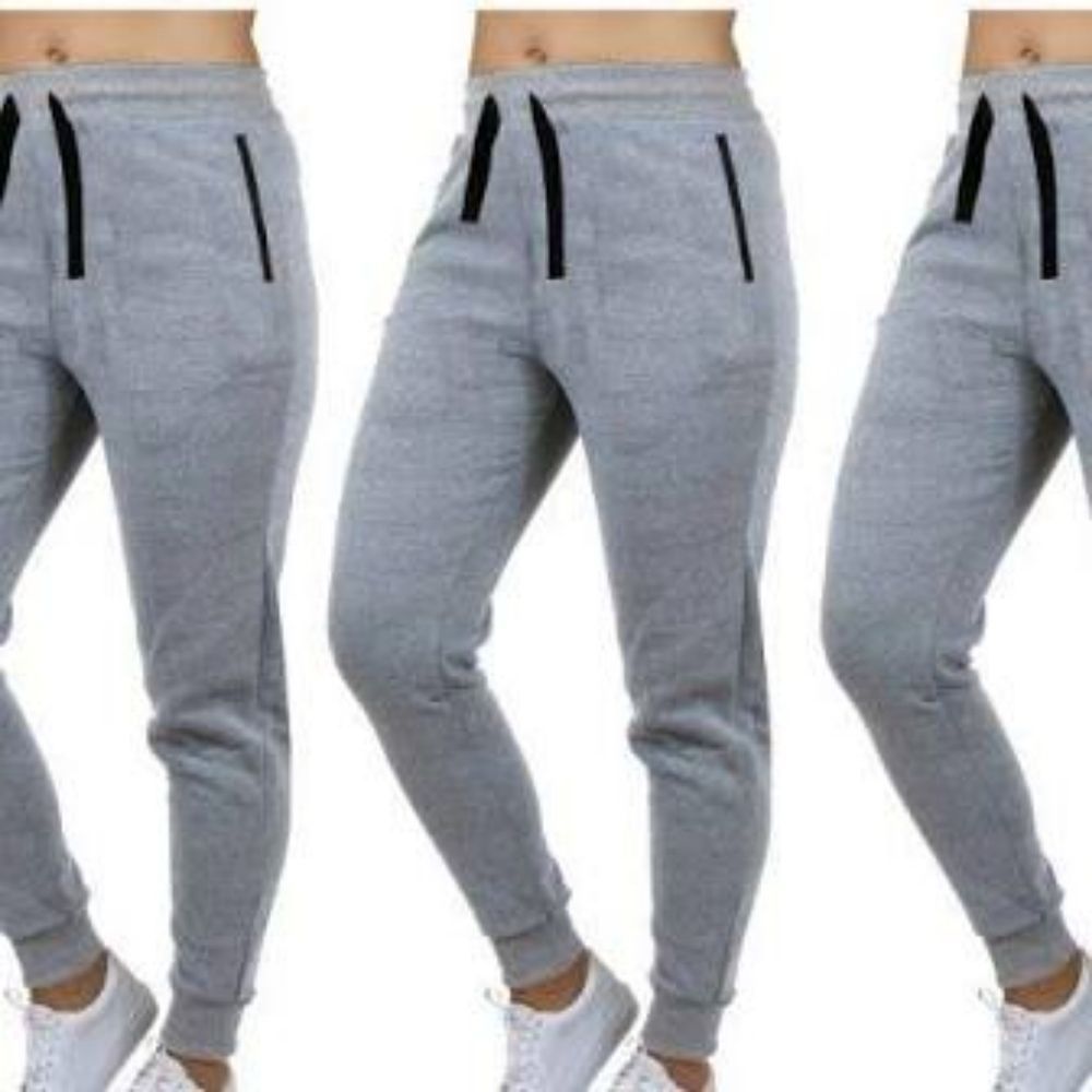 Wicked Stitch Women Loose Fit Joggers Heather Grey